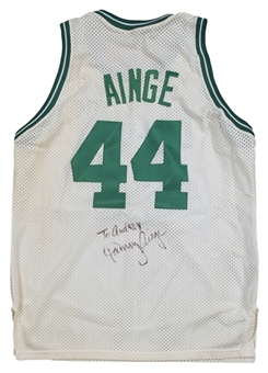 1989-90 Danny Ainge Game Used, Signed & Inscribed Boston Celtics Home Jersey (Beckett)